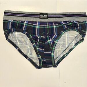 New Mens Jockey USA Originals - Medium Plaid Brief